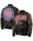 Фото #1 товара Men's Camo Chicago Cubs Satin Full-Snap Jacket