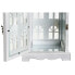 Фото #3 товара Фонарь DKD Home Decor Отделка состаренная Белый Серый Деревянный Стеклянный 19 x 19 x 42 cm