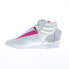 Фото #3 товара Reebok F/S HI Power Rangers Womens White Synthetic Lifestyle Sneakers Shoes