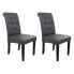 Фото #1 товара комплект CUBA из 2 обеденных стульев - имитация серого - современный стиль - Ш 45 x Г 42 см
