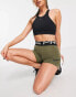 Nike Pro Training GRX 3 inch booty shorts in khaki