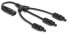 Фото #1 товара Разъемный кабель Delock DL4 Solar Splitter 1 x мужской на 3 x женские 35 см черный