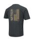 Фото #4 товара Men's Heathered Black Pitt Panthers OHT Military-Inspired Appreciation Flag 2.0 T-shirt