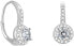 Gentle silver earrings with glittering zircons AGUC2267