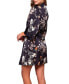 Фото #2 товара Пижама iCollection Geri Lux из атласной ткани с цветочным узором