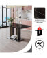 Фото #6 товара Black marble dining table 63"x35.4"30"