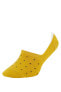 Фото #5 товара Носки Defacto Yellow Patterned Ballerina Socks