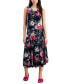 ფოტო #1 პროდუქტის Women's Cowlneck Sleeveless Midi Dress
