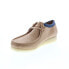 Фото #8 товара Clarks Wallabee 26162515 Mens Beige Nubuck Oxfords & Lace Ups Casual Shoes