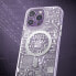 Фото #7 товара Чехол Kingxbar для iPhone 14 Pro MagSafe PQY Geek Series магнитный серебристый