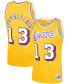 Men's Wilt Chamberlain Gold Los Angeles Lakers 1971-72 Hardwood Classics Swingman Player Jersey