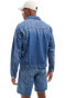 ONLY & SONS denim jacket in mid blue wash