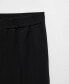 Women's Elastic-Waist Straight Pants