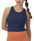 Фото #1 товара Women's Ribbed Soft Touch Racerback Crop Top