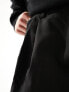 COLLUSION wide leg tailored trouser in black