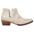 Фото #1 товара Roper Ava Embossed Snip Toe Cowboy Booties Womens Off White Casual Boots 09-021-