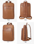 Bostanten Leather Backpack, Women's School Backpack, Travel Backpack, Casual Daypack, black