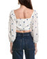 Фото #2 товара Farm Rio Flowers Crop Top Women's White L