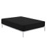 Fitted bottom sheet Alexandra House Living Black 105 x 190/200 cm