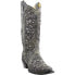 Фото #4 товара Corral Boots Studded TooledInlay Snip Toe Cowboy Womens Grey Casual Boots A3672