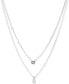 Фото #1 товара DKNY double Row Pendant Necklace, 16" long + 3" Extender, Created for Macy's