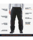 Фото #8 товара Men's Warm Water-Resistant Softshell Pants with Micro-Fleece Lining