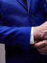 Фото #3 товара Пиджак Topman Blue Slim Fit 2 Button Coat