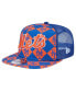 Фото #1 товара Men's Royal New York Mets Seeing Diamonds A-Frame Trucker 9FIFTY Snapback Hat