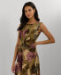 ფოტო #3 პროდუქტის Women's Floral Twist-Front Jersey Dress