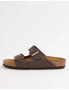 Birkenstock Arizona birko-flor sandals in dark brown