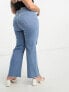 Фото #1 товара Yours ripped wide leg jean in light blue