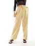 Фото #7 товара Flounce London Petite satin floaty trousers in gold