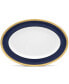 Odessa Cobalt Gold Oval Platter, 16"