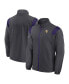 ფოტო #1 პროდუქტის Men's Anthracite Minnesota Vikings Sideline Woven Logo Full-Zip Jacket