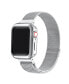 Фото #2 товара Infinity 2-Piece Skinny Silver-tone Stainless Steel Alloy Loop Band and Bumper Set for Apple Watch, 42mm-44mm