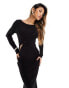 Фото #8 товара NA-KD x Claire Rose cut out maxi dress in black