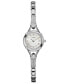 ფოტო #1 პროდუქტის Watch, Women's Silver Tone Bracelet 22mm U0135L1