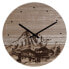 Настенное часы DKD Home Decor 8424001759712 Чёрный Деревянный Деревянный MDF гора 30 x 30 x 1,5 cm