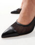 RAID Heeled Shoe in Black Mesh