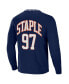 ფოტო #4 პროდუქტის Men's NFL X Staple Navy Chicago Bears Core Long Sleeve Jersey Style T-shirt