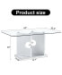 Фото #5 товара Modern Glass Dining Table for 6-8 People