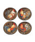 Gilded Rooster 4-Pc. Soup/Pasta Bowl