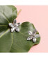 Women's Crystal Flora Stud Earrings