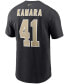 Фото #3 товара Men's Alvin Kamara Black New Orleans Saints Name and Number T-shirt