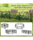 Decorative Garden Fence with 8 Panels Outdoor Animal Barrier Landscape Border