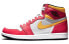 Фото #11 товара Кроссовки мужские Jordan Air Jordan 1 Retro High OG Граффити Рождественская елка Високие зелено-бело-желтые 555088-603