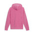 Puma Essential Elevated Velour Pullover Hoodie Womens Pink Casual Outerwear 6759