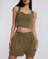 ფოტო #9 პროდუქტის Women's Sweetheart-Neck Crop Top