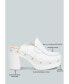 Фото #2 товара Lyrac Recycled Leather Platform Clogs In White