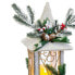 Новогоднее украшение Белый Деревянный Пластик Фонарь 14,5 x 14,5 x 32 cm